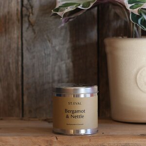 St Eval Bergamot & Nettle Scented Tin Candle