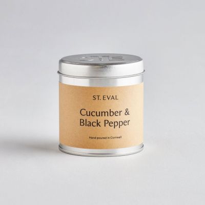 St Eval Cucumber & Black Pepper Scented Tin Candle