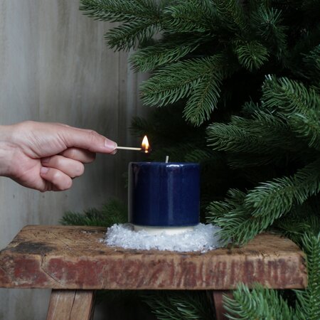 St.Eval Orange & Cinnamon Midnight Blue Winter's Pot Candle