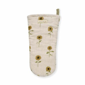 Sunflowers Linen Oven Mitt by Sophie Allport