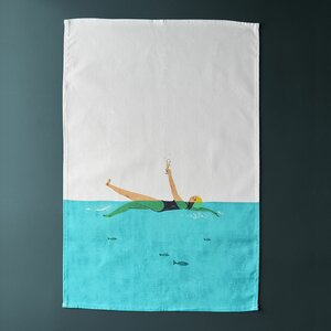 Swim & Fizz Tea Towel by Oldfield Design Co