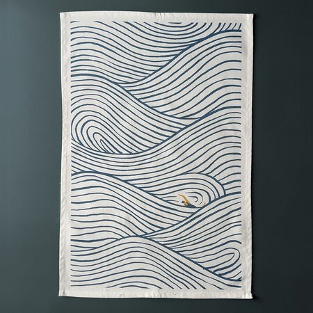 Swimming Tea Towel by Oldfield Design Co