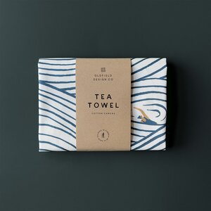 Swimming Tea Towel by Oldfield Design Co