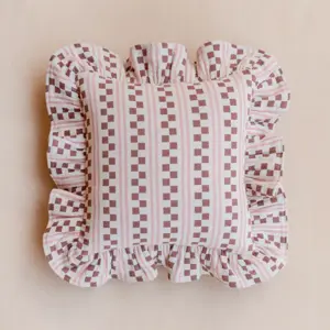 TBCo Cotton Cushion in Pink Ruffle