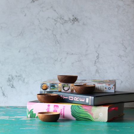 Teak Round Bowls - Set of 4