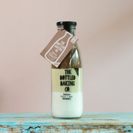 The Bottled Baking Co. Vegan Chocolate & Walnut Brownie Baking Mix in a Bottle