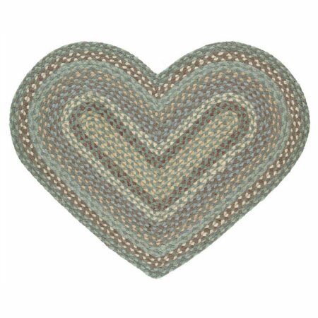 The Braided Rug Company Heart Rug - Seaspray - image 2