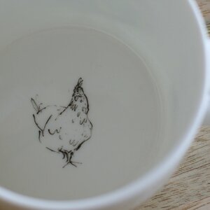 The Golden Ladies Chicken Mug by Anna Wright