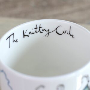 The Knitting Circle Sheep Mug by Anna Wright