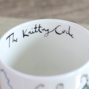 The Knitting Circle Sheep Mug by Anna Wright