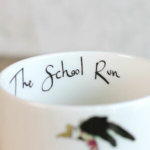 The School Run Duck Mug by Anna Wright
