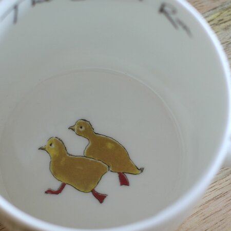 The School Run Duck Mug by Anna Wright