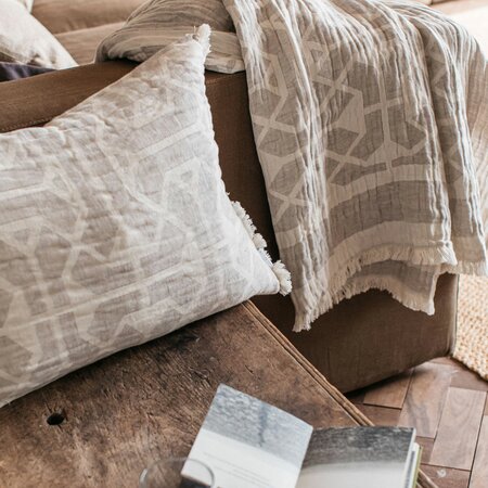 Tibble Linen & Cotton Mix Cushion - 40x60cm