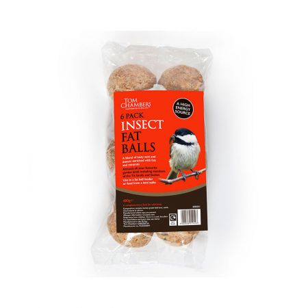 Tom Chambers Insect Fat Balls - 6 Pack - No Net