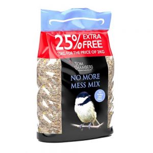 Tom Chambers No More Mess Seed Mix - 2.5kg with 25% Free