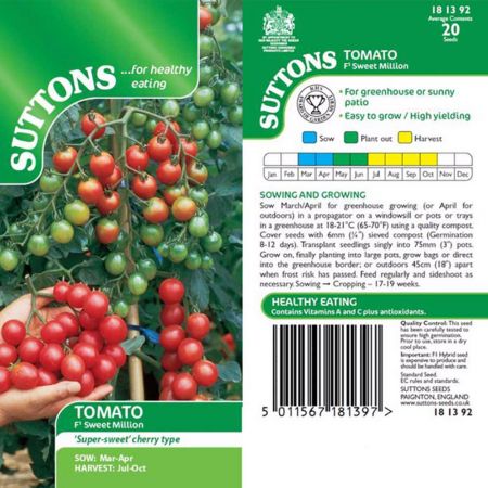 Tomato Seeds - F1 Sweet Million