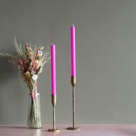 True Grace Fluro Purple Dinner Candle