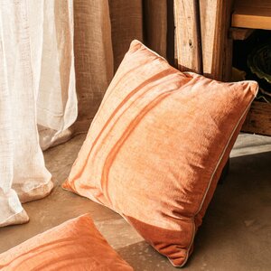 Unari Washed Coral Velvet Cushion 50x50cm