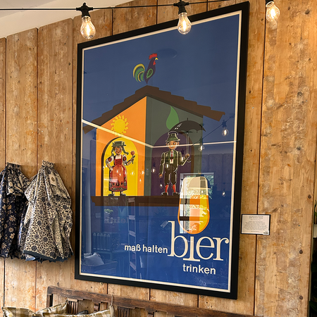 Vintage Advertising Poster - Mass Halten Bier Trinken