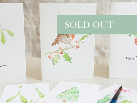 Watercolour Christmas Cards Workshop for Beginners - Tuesday 10th November 2026