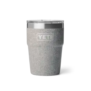 YETI Rambler 16 Oz Stackable Cup Riverhead Green Tweed