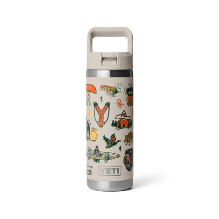 YETI Rambler 18 Oz Straw Bottle Cape Summer Camp