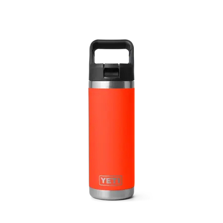 YETI Rambler® 18 Oz Water Bottle With Colour-Matched Straw Cap Solar Flare