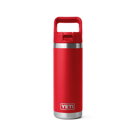 YETI Rambler® 18 Oz Water Bottle With Colour-Matched Straw Cap - Rescue Red