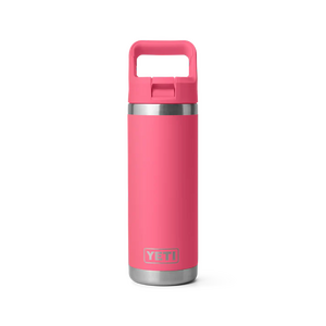 YETI Rambler® 18 Oz Water Bottle With Colour-Matched Straw Cap - Tropical Pink