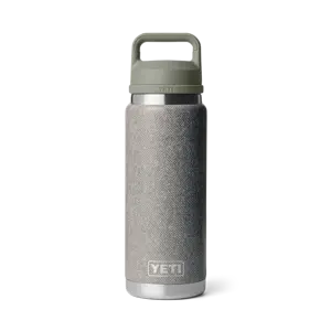 YETI Rambler 26 Oz Water Bottle in Riverhead Green Tweed with Chug Cap