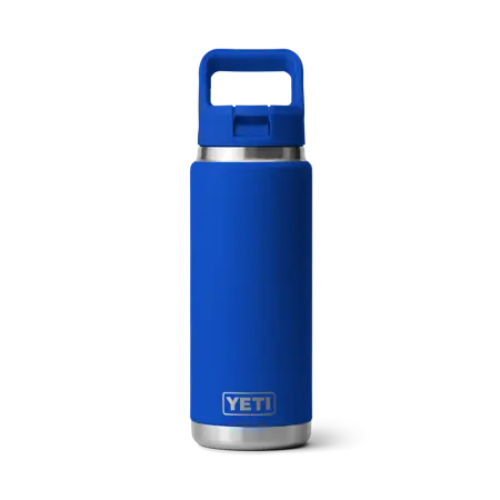 YETI Rambler® 26 Oz Water Bottle in Royal Blue With Colour-Matched Straw Cap