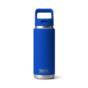 YETI Rambler® 26 Oz Water Bottle in Royal Blue With Colour-Matched Straw Cap