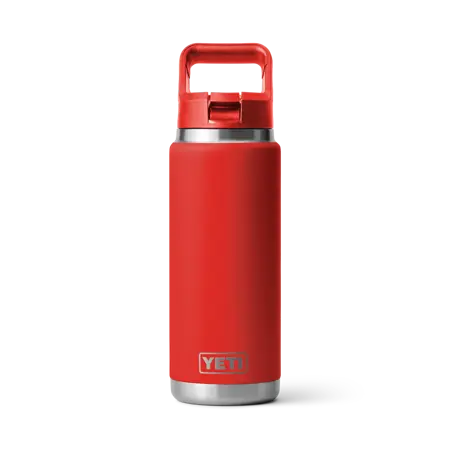 Rambler® 26 Oz Water Bottle With Colour-Matched Straw Cap - Rescue Red