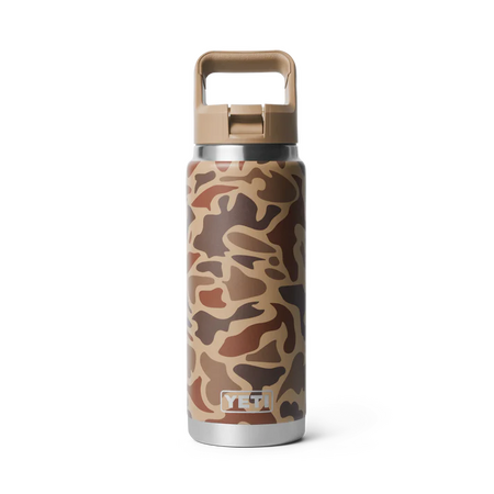 YETI Rambler® 26 Oz Water Bottle With Colour-Matched Straw Cap - Wetlands Camo