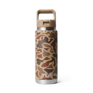 YETI Rambler® 26 Oz Water Bottle With Colour-Matched Straw Cap - Wetlands Camo