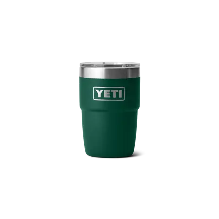 YETI Rambler 8 oz Stackable Cup with Ceramic Lining in Black Forest Green