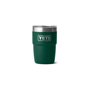 YETI Rambler 8 oz Stackable Cup with Ceramic Lining in Black Forest Green