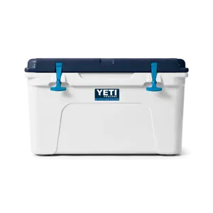 YETI Tundra 45 Hard Cooler in White / Blue