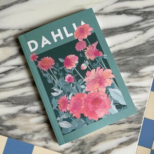 Yve Print Co Dahlia Illustration A5 Lined Everyday Notebook